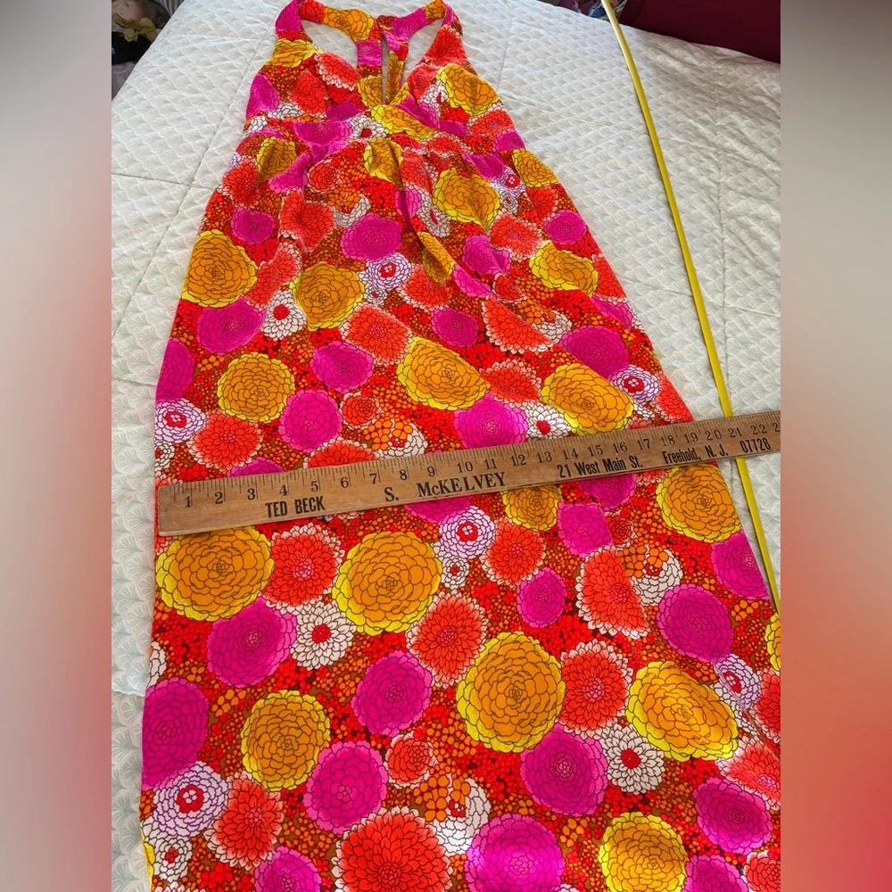 Vintage 1970's Psychedelic Floral High Tide California XXS Dress - Picture 9 of 13